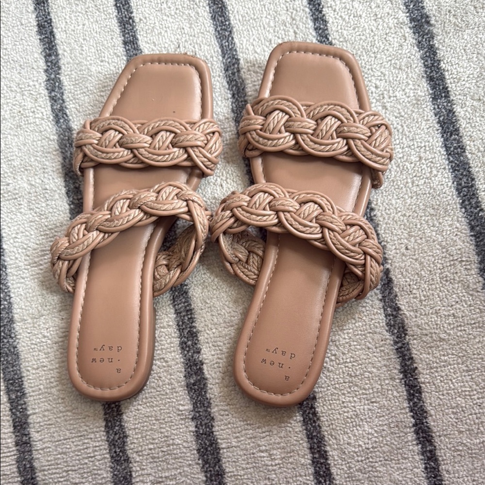 A New Day Tan Braided Sandals